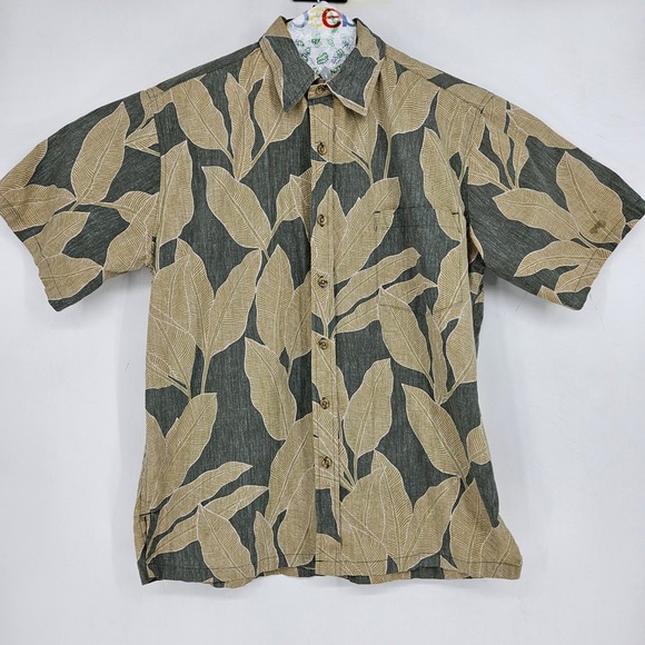 Cooke Street Shirt Mens Medium Hawaiian Short Sleeve Button Up Reverse Print - Picture 1 of 10